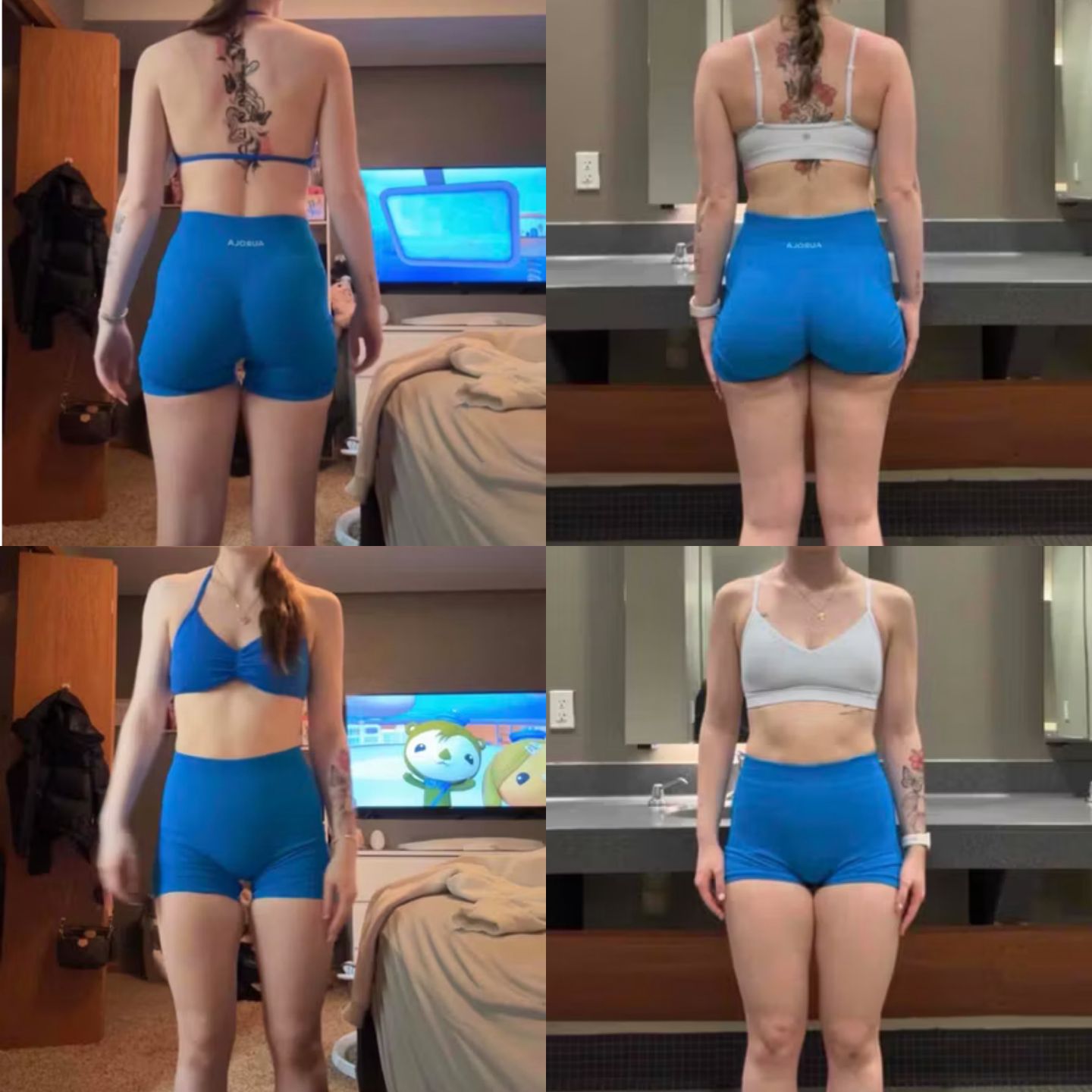 Client front and back before and after