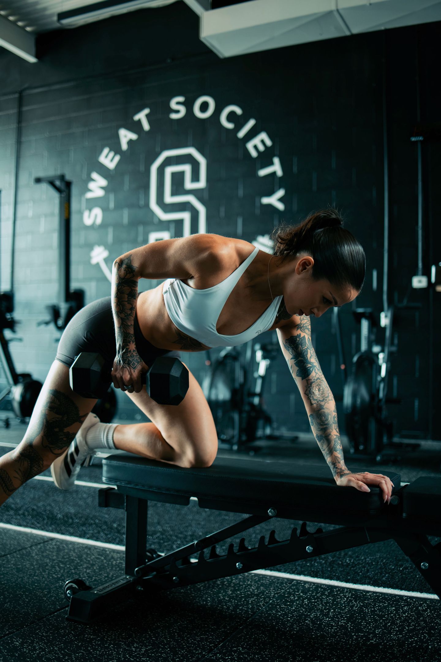 girl lifting weight
