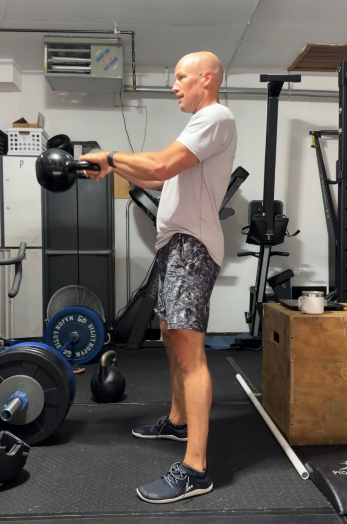 Coach is working out