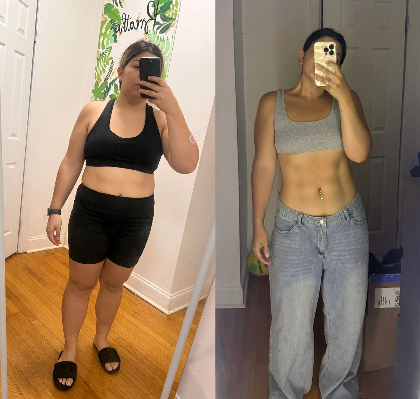 girl weight loss transformation