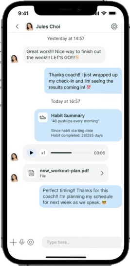 Chat with Jules in the app
