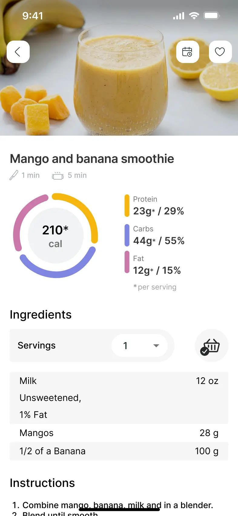 Personalized meal plans in the Focused Intensity app